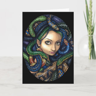 "Portrait of Medusa" Greeting Card