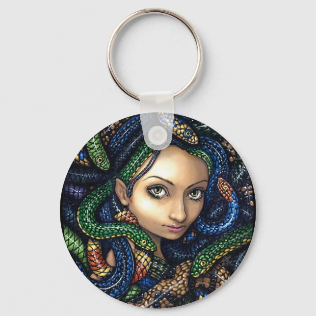 "Portrait of Medusa" Keychain (Front)