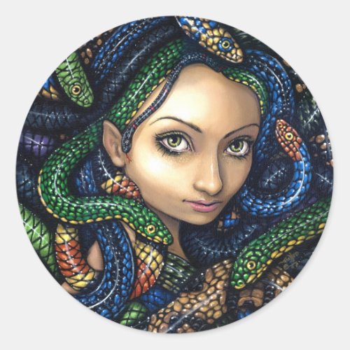 Portrait of Medusa Sticker