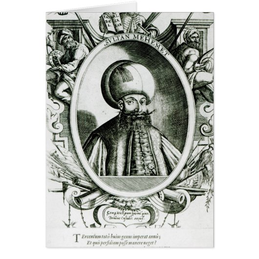 Portrait of Mehmet III Cards (Front)