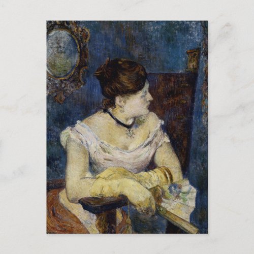 Portrait of Mette Gaugin The Artists Wife Postcard