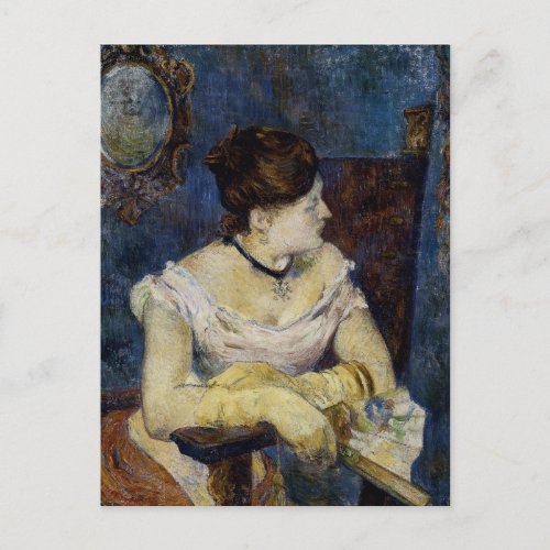 Portrait of Mette Gauguin the Artists Wife Postcard