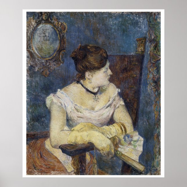 Portrait of Mette Gauguin, the Artist's Wife Poster (Front)