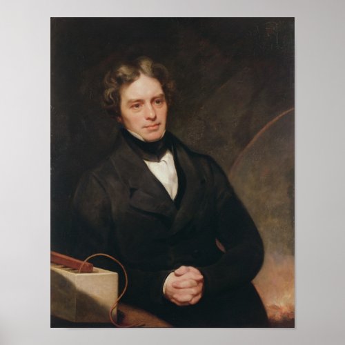 Portrait of Michael Faraday  1841_42 Poster