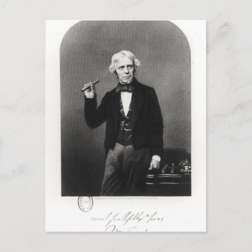 Portrait of Michael Faraday Postcard