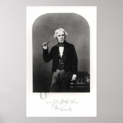 Portrait of Michael Faraday Poster