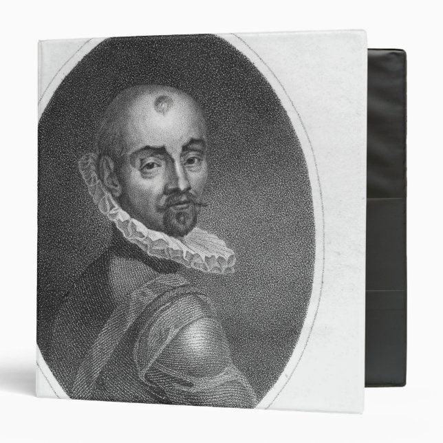 Portrait of Michel de Montaigne 3 Ring Binder (Front/Inside)
