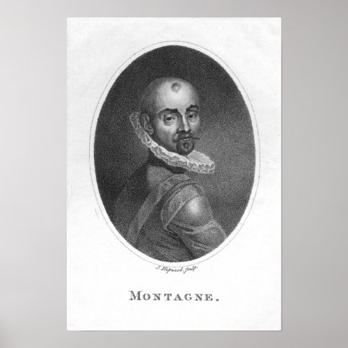 Portrait of Michel de Montaigne Poster
