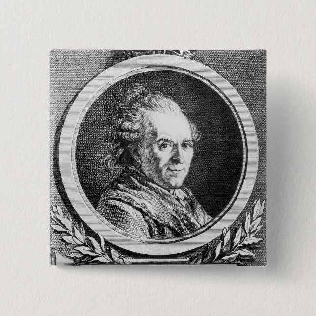 Portrait of Michel-Jean Sedaine Button (Front)