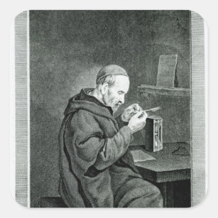 Portrait of Michel Nostradamus Square Sticker
