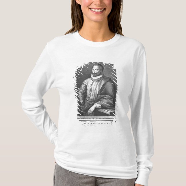Portrait of Miguel de Cervantes Saavedra T-Shirt (Front)