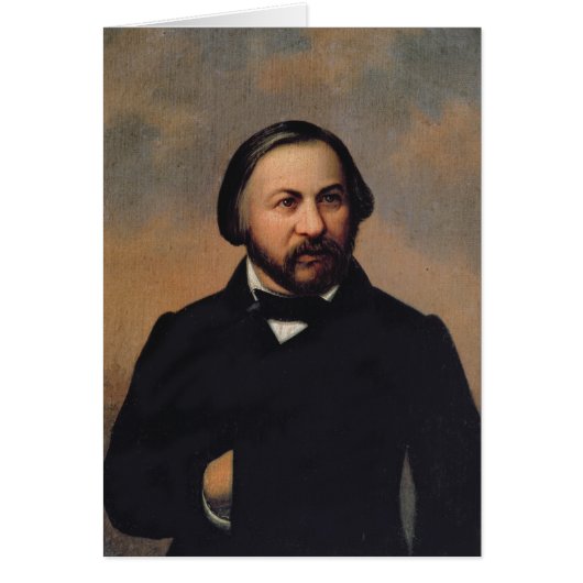 Portrait of Mikhail Ivanovich Glinka , 1850s Cards (Front)