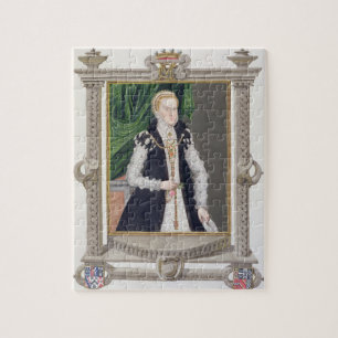 Portrait of Mildred Cooke, Lady Burghley from 'Mem Jigsaw Puzzle