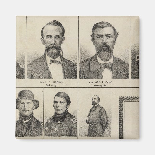 Portrait of Military Men, Minnesota Magnet (Front)