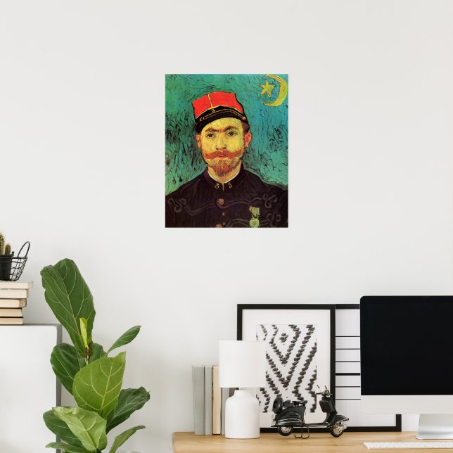 Portrait of Milliet, The Lover by Vincent van Gogh Poster (Home Office)