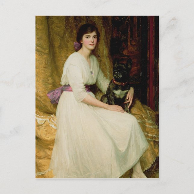 Portrait of Miss Dorothy Dicksee Postcard (Front)