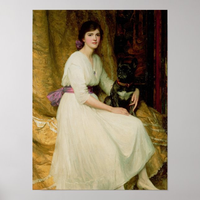 Portrait of Miss Dorothy Dicksee Poster (Front)