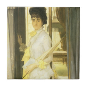 Portrait of Miss Lloyd by Tissot, Vintage Portrait Ceramic Tile