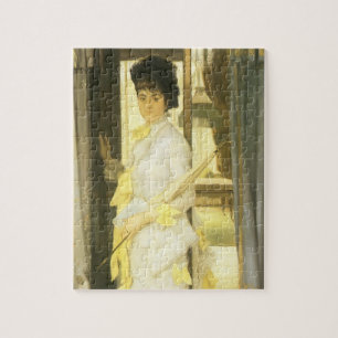 Portrait of Miss Lloyd by Tissot, Vintage Portrait Jigsaw Puzzle
