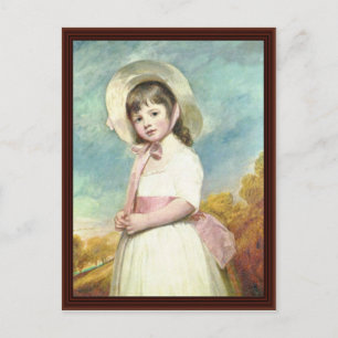 Portrait Of Miss Willoughby By George Romney Postcard