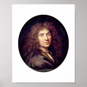 Portrait of Molière by Pierre Mignard (c. 1658) Poster