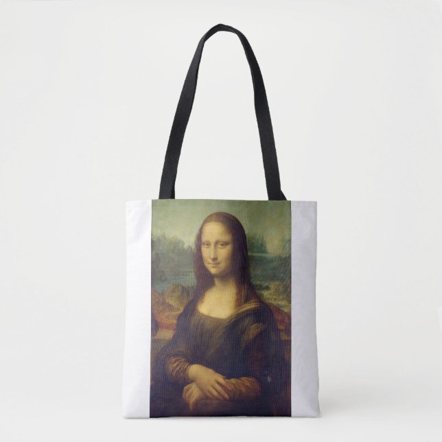 Portrait of Mona Lisa del Giocondo by Leonardo da  Tote Bag (Front)