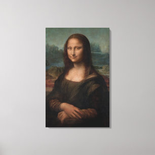 Portrait of Mona Lisa del Giocondo Canvas Print
