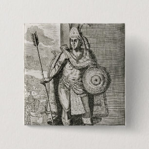 Portrait of Montezuma II Button