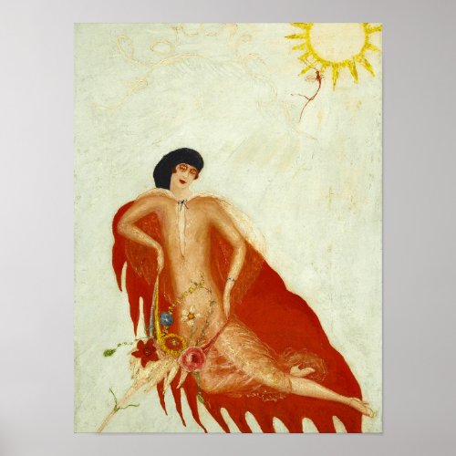 Portrait of Myself 1923 by Florine Stettheimer Poster