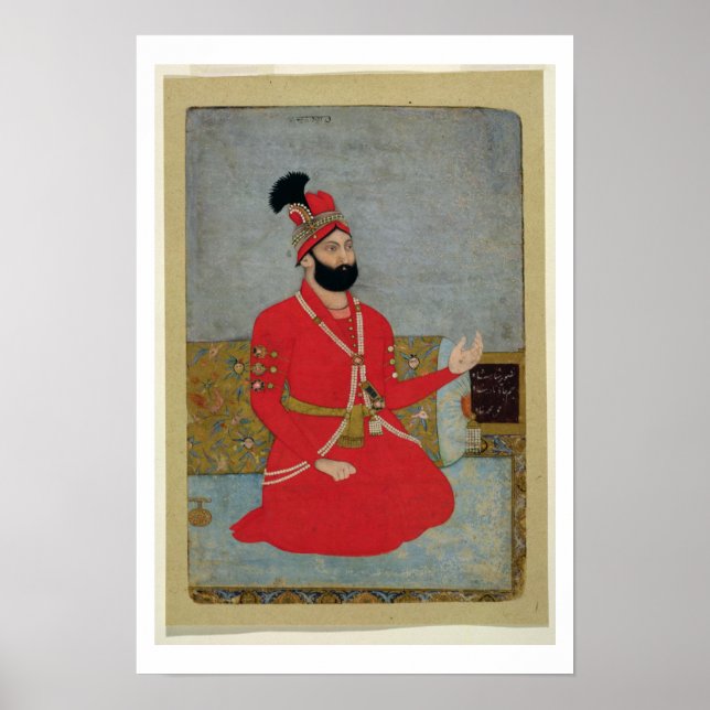 Portrait of Nadir Shah Afshar of Persia (1688-1747 Poster (Front)