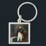 Portrait of Napoleon Bonaparte  1809 Keychain<br><div class="desc">Portrait of Napoleon Bonaparte | by Robert Lefevre | Art Location: Musee de la Ville de Paris,  Musee Carnavalet,  Paris,  France | French Artist | Image Collection Number: XIR182920</div>