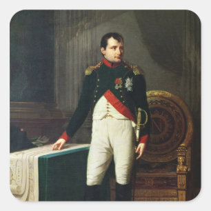 Portrait of Napoleon Bonaparte 1809 Square Sticker