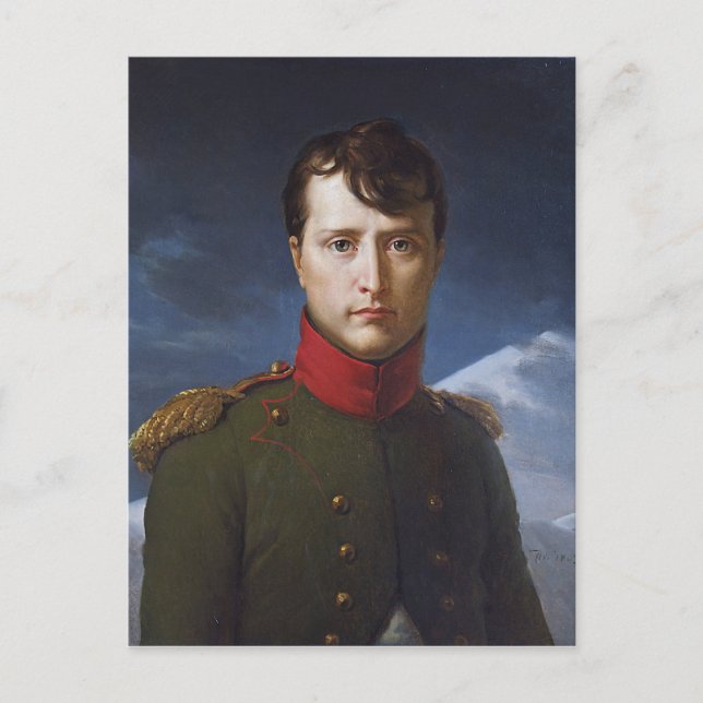 Portrait of Napoleon Bonaparte First Consul Postcard (Front)