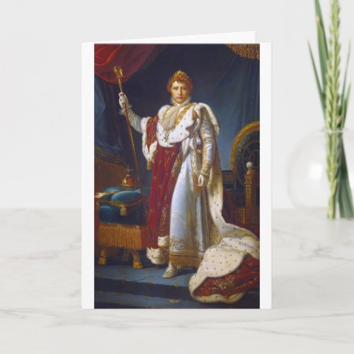 Portrait of Napoleon Bonaparte Francois Grard Card