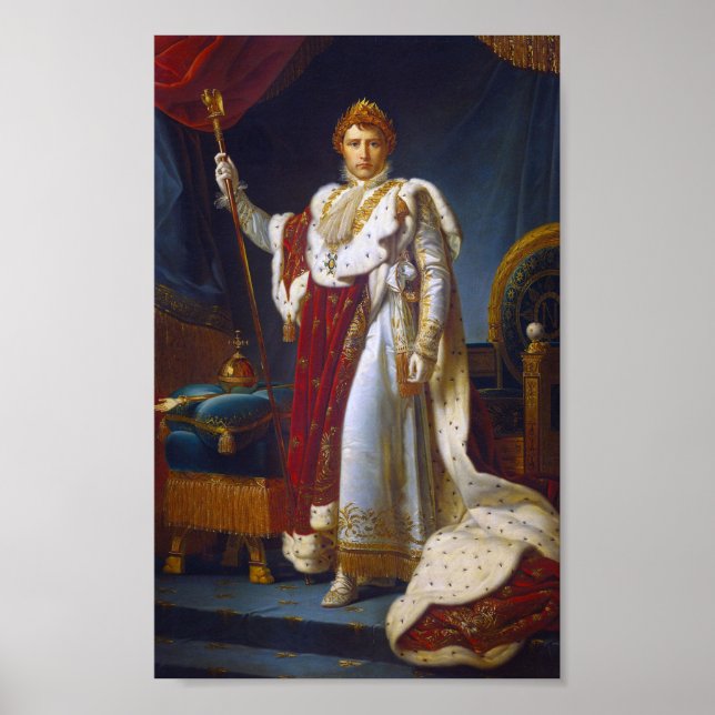 Portrait of Napoleon Bonaparte, Francois Gérard Poster (Front)
