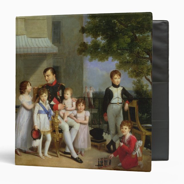 Portrait of Napoleon Bonaparte  with his Nephews Binder (Front/Inside)