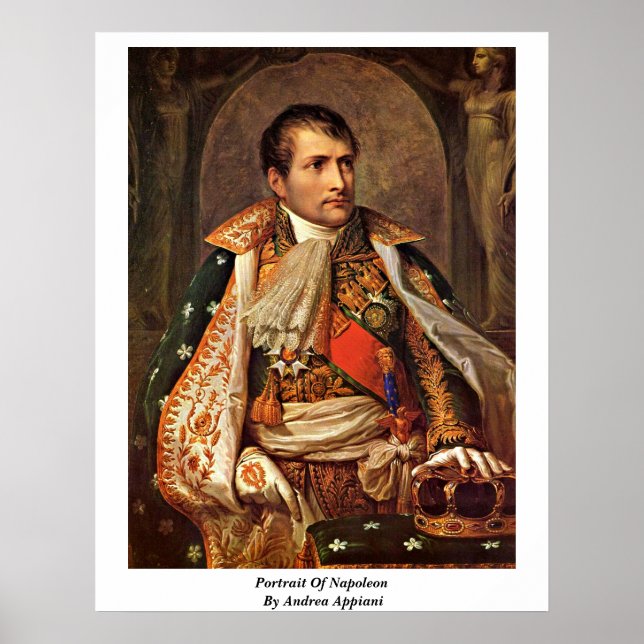 Portrait Of Napoleon By Andrea Appiani Poster (Front)