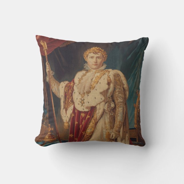 Portrait of Napoleon I | 1808-11 Throw Pillow (Front)