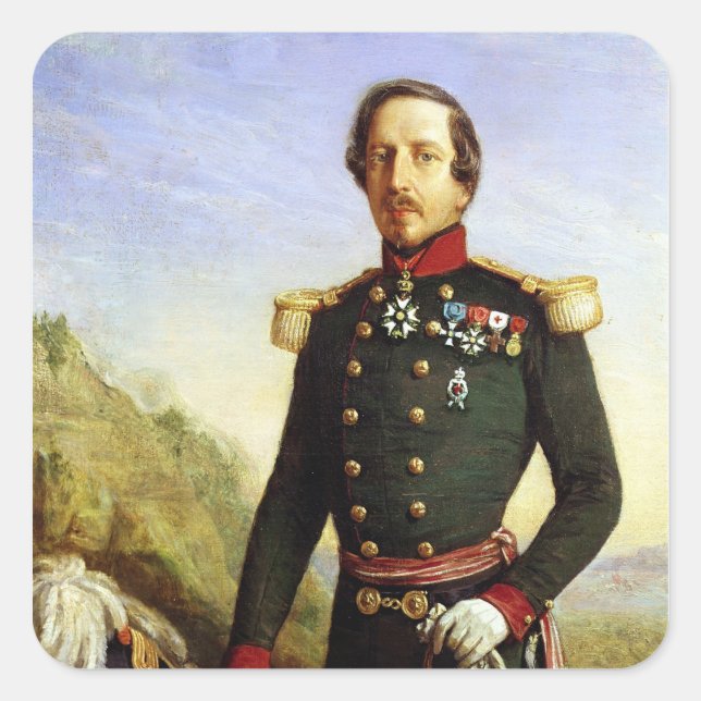 Portrait of Napoleon III  1852 Square Sticker (Front)