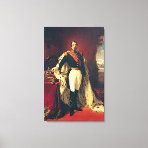 Portrait of Napoleon III  Emperor of France Canvas Print