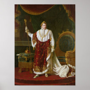 Portrait of Napoleon in his Coronation Robes Poster