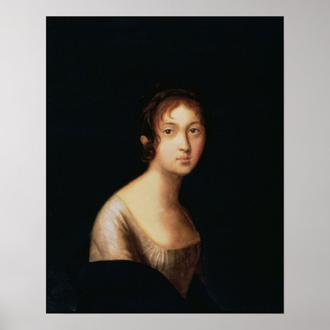Portrait of Natalia Goncharova, 1820s Poster (Front)