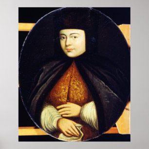 Portrait of Natalia Kirillovna Naryshkina Poster