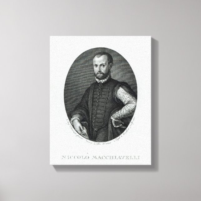 Portrait of Niccolo Machiavelli Canvas Print (Front)