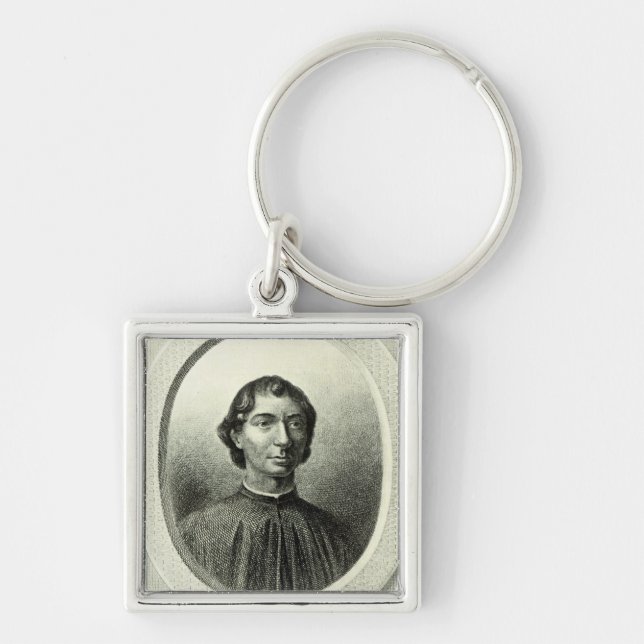 Portrait of Niccolo Machiavelli Keychain (Front)