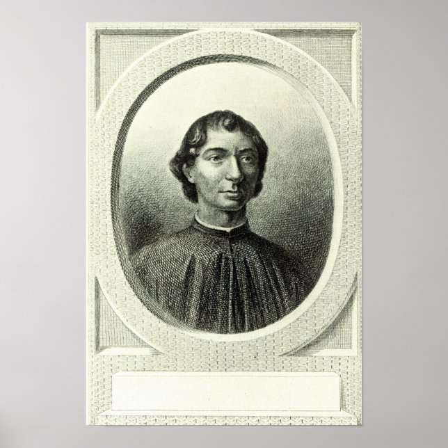 Portrait of Niccolo Machiavelli Poster (Front)