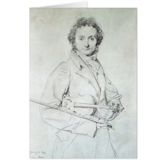 Portrait of Niccolo Paganini  1819 (Front)