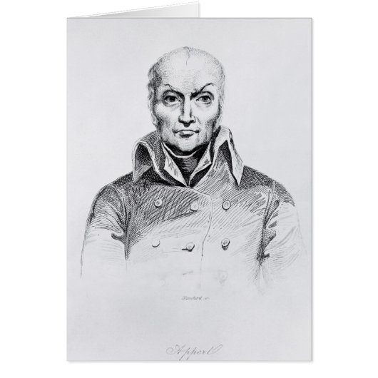 Portrait of Nicolas Appert Cards (Front)