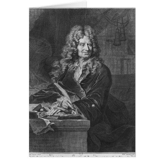 Portrait of Nicolas Boileau Cards (Front)