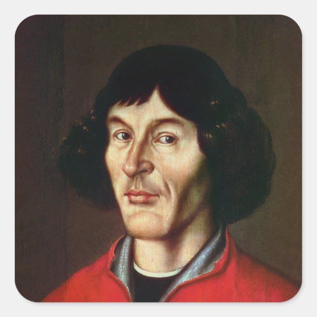 Portrait of Nicolaus Copernicus Square Sticker (Front)